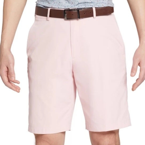 Walter Hagen, NWT, Perfect 11 Raspberry Pink Seersucker Golf Shorts, Size 38 - Picture 1 of 14